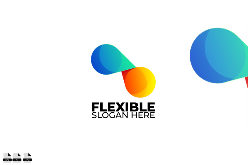 flexible-logo-colorful-gradient-style