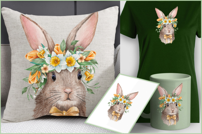 easter-bunny-face-bunny-with-tulips-spring-flowers-rabbit