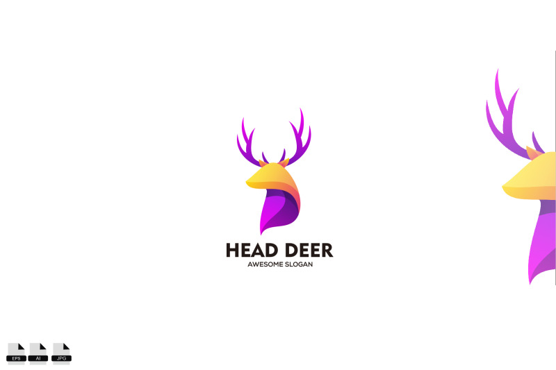 vector-head-deer-logo-vector-design-concept