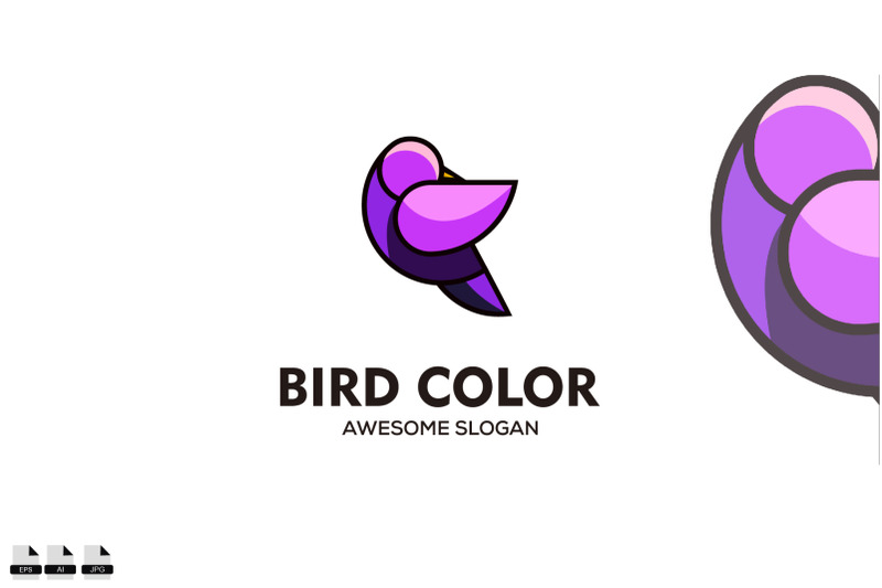 vector-abstract-colorful-purple-bird-logo-vector