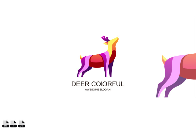 vector-deer-concept-logo-design