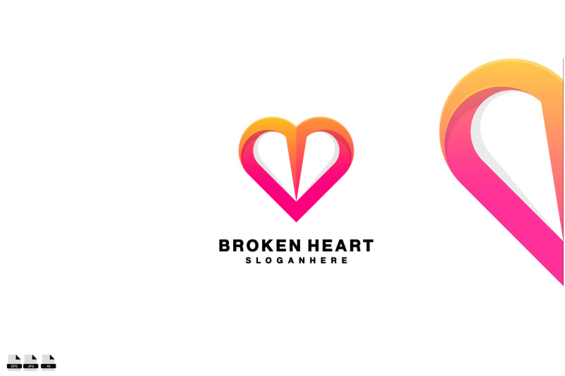 broken-heart-logo-gradient-colorful