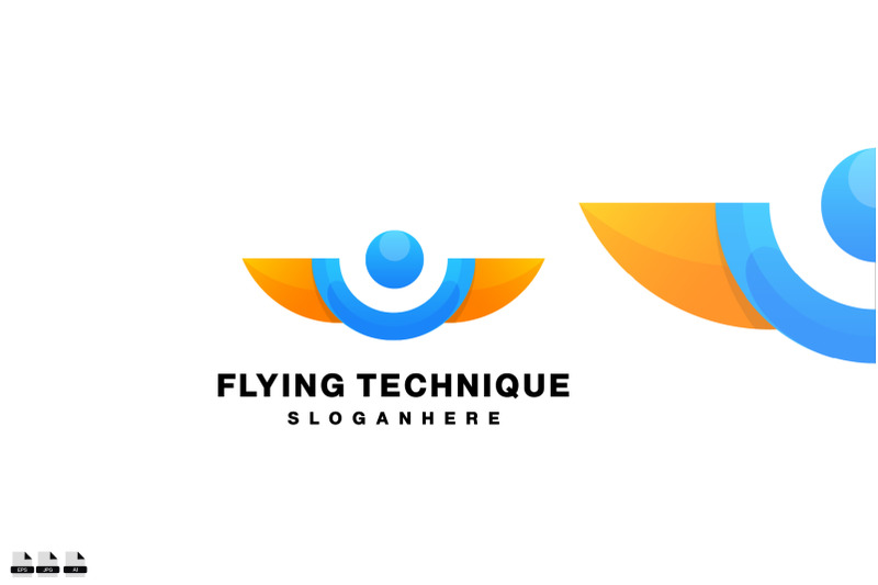 flying-technique-logo-gradient-colorful