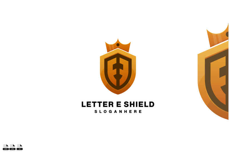 letter-e-shield-logo-gradient-colorful