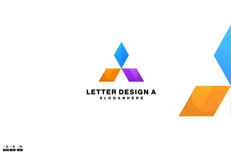 letter-a-design-logo-gradient-colorful