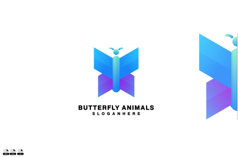 butterfly-logo-gradient-colorful