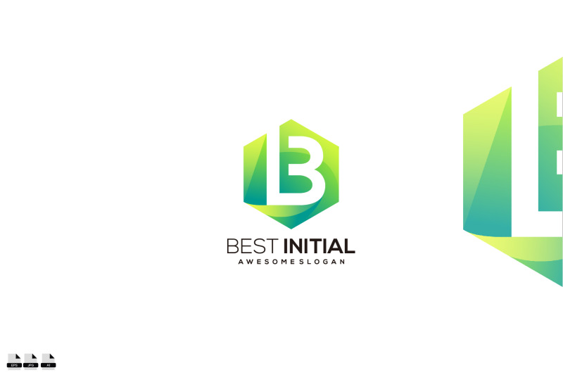 best-initial-logo-gradient-colorful