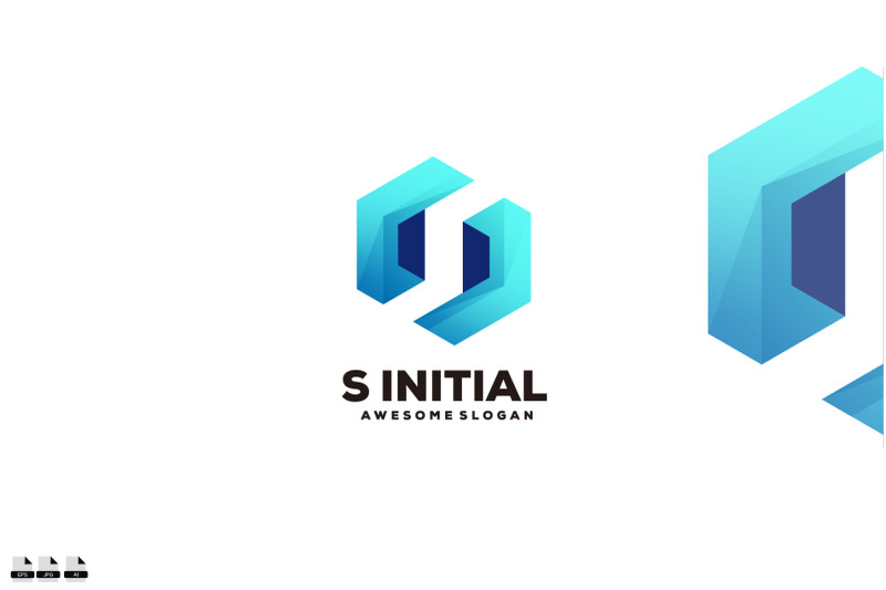 s-initial-logo-gradient-colorful