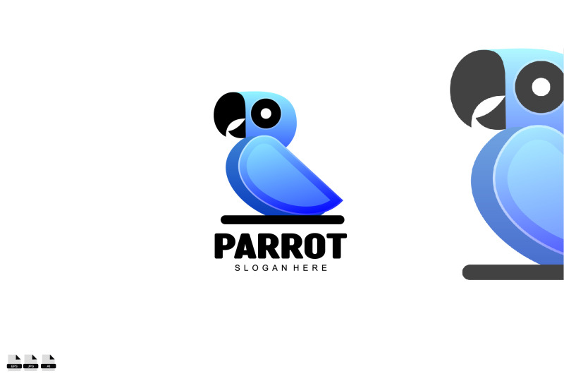 premium-vector-parrot-bird-gradient-colorful