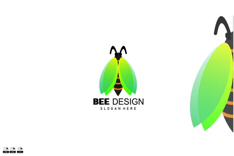 illustration-bee-logo-gradient-colorful