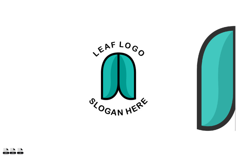 premium-design-leaf-logo-gradient-colorful