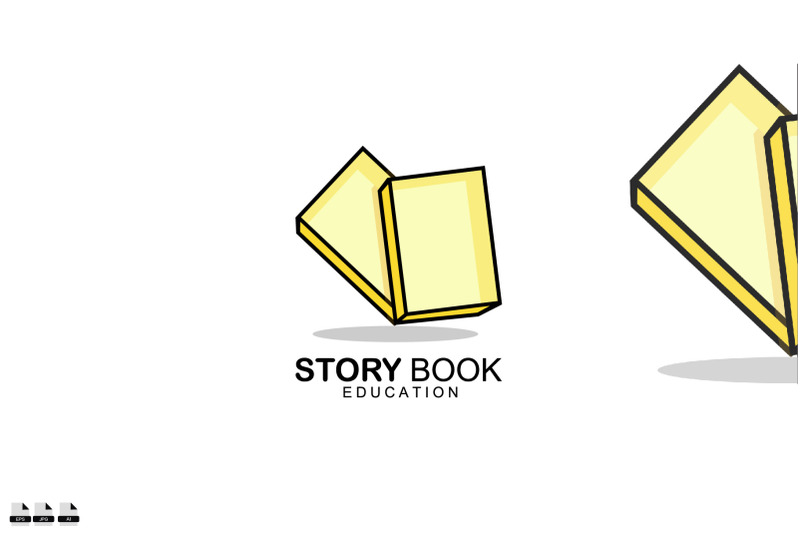 icon-design-story-book-art-vector