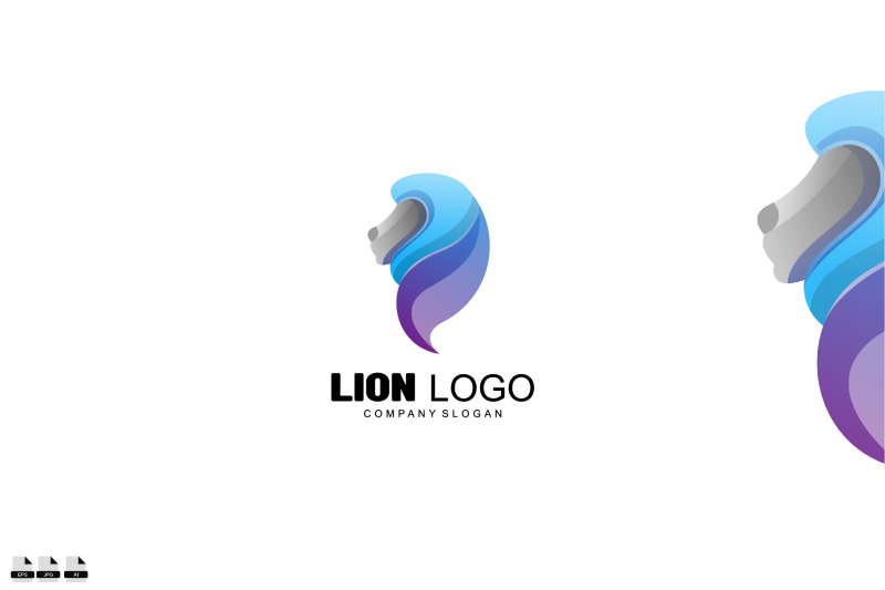 head-lion-icon-logo-gradient-colorful