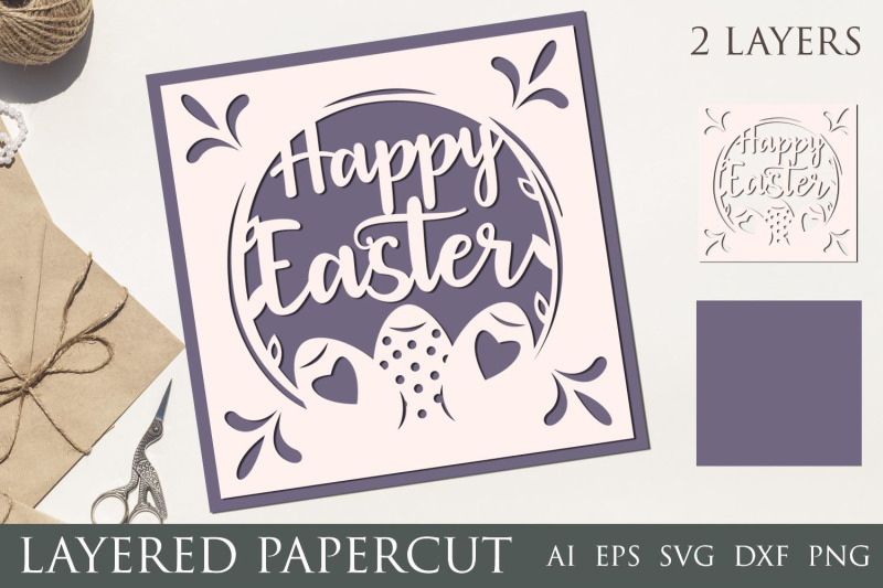 layered-papercut-easter-card-svg-happy-easter-sign