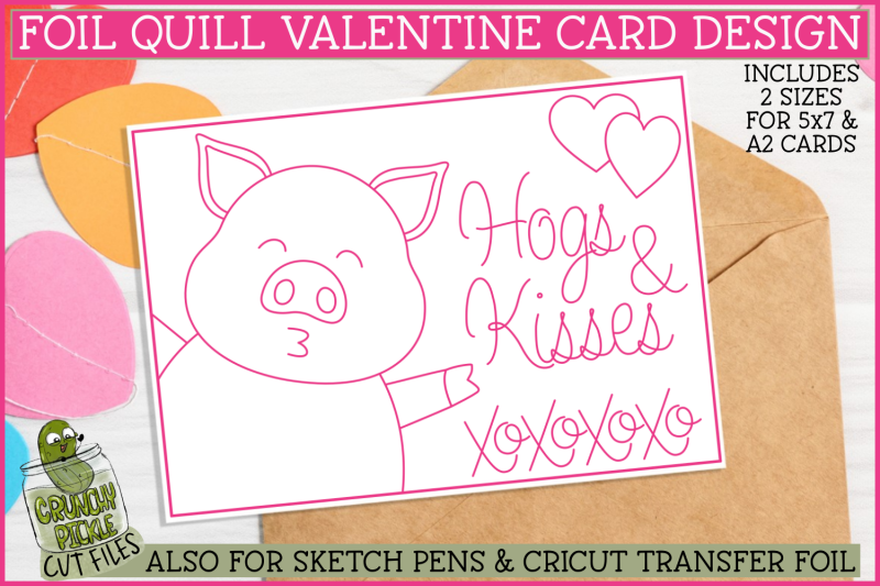 foil-quill-valentine-card-hogs-amp-kisses-single-line-svg