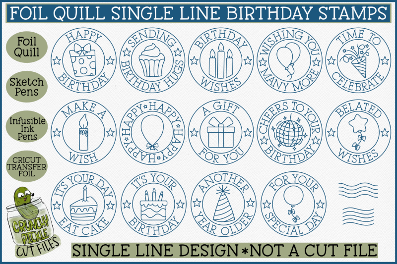 foil-quill-birthday-stamps-single-line-sketch-svg