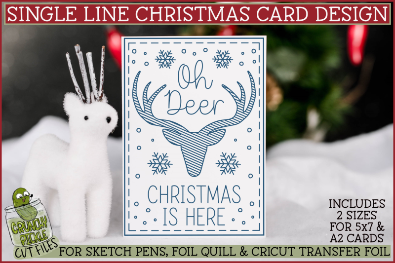 foil-quill-christmas-card-oh-deer-single-line-sketch-svg