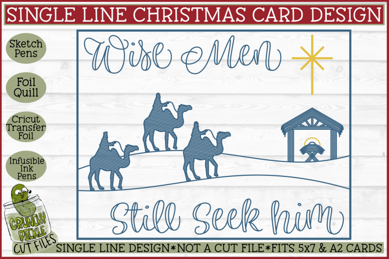foil-quill-christmas-card-wise-men-single-line-sketch-svg