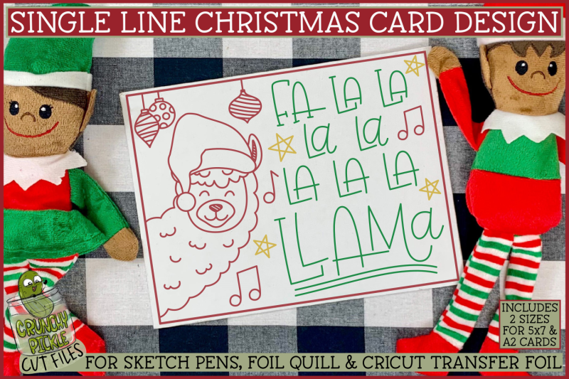 foil-quill-christmas-card-fa-la-la-llama-single-line-svg