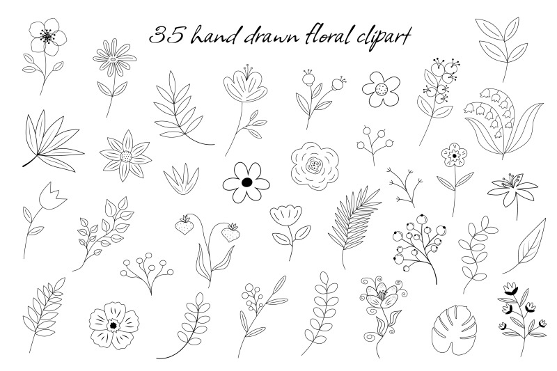 floral-line-art-svg-doodle-bundle