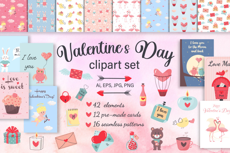 valentines-day-clipart-set