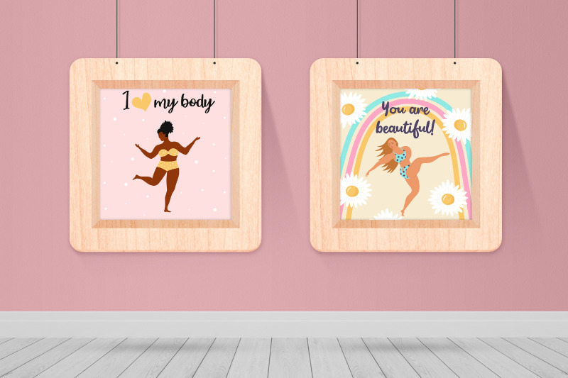 women-body-positive-clipart-collection