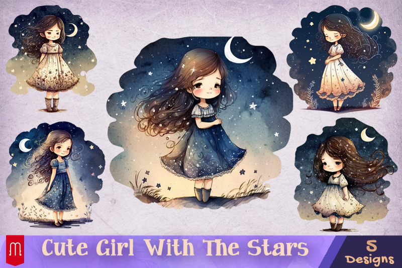 cute-girl-with-the-stars-bundle