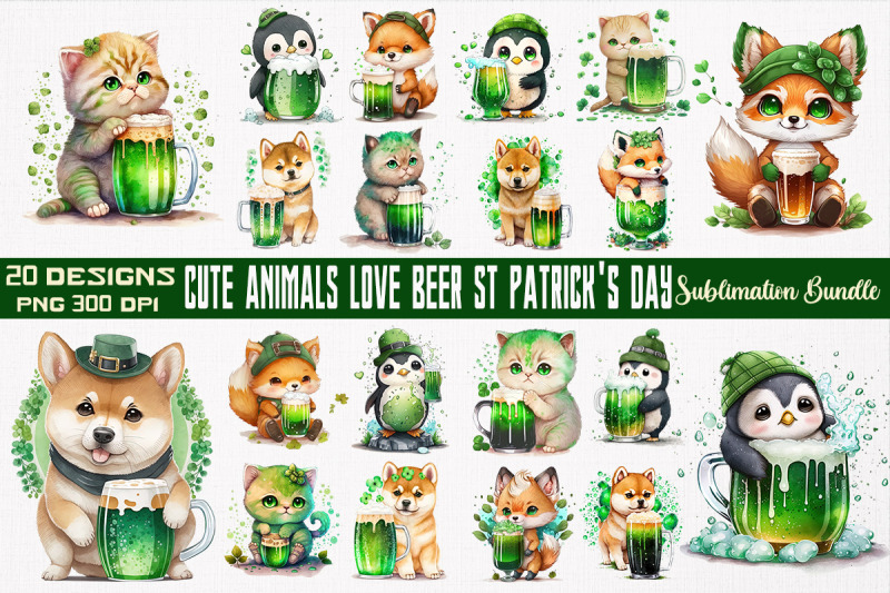 cute-animals-love-beer-st-patrick-039-s-day-bundle