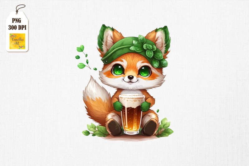 cute-fox-loves-beer-st-patrick-039-s-day-2