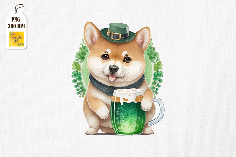 shiba-inu-loves-beer-st-patrick-039-s-day