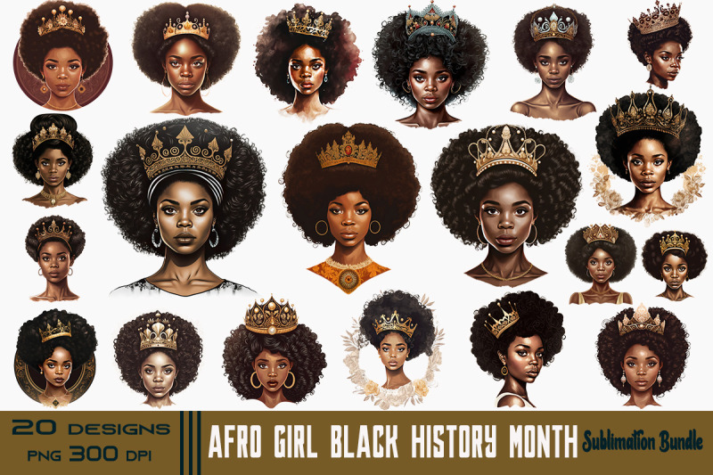 beautiful-afro-girl-black-history-month-bundle