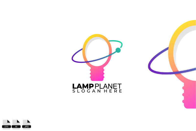 lamp-planet-icon-design-colorful