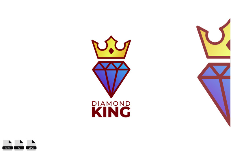 diamond-king-icon-vector-colorful