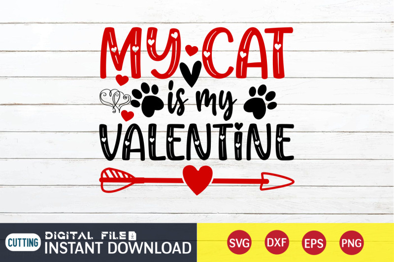 my-cat-is-my-valentine-svg