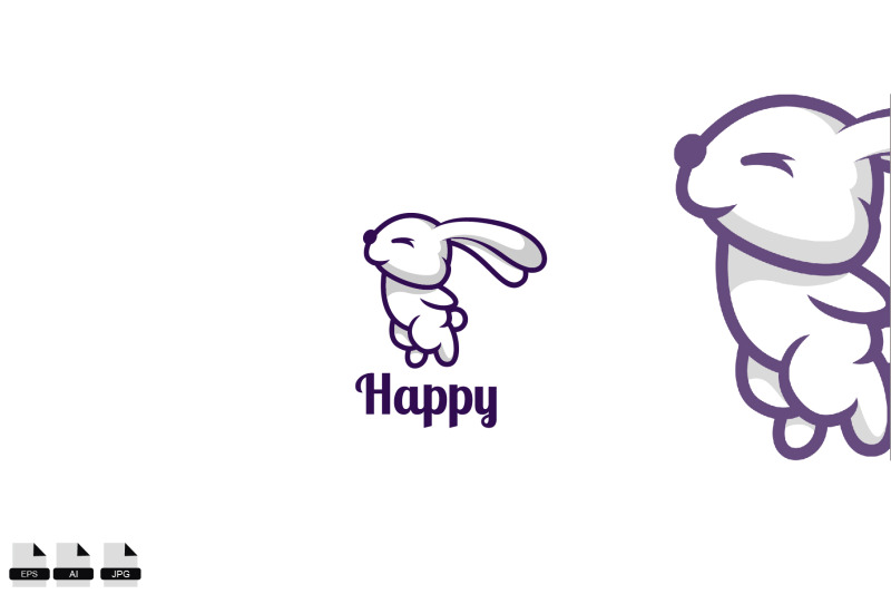 happy-rabbit-vector-logo-design-template-symbol