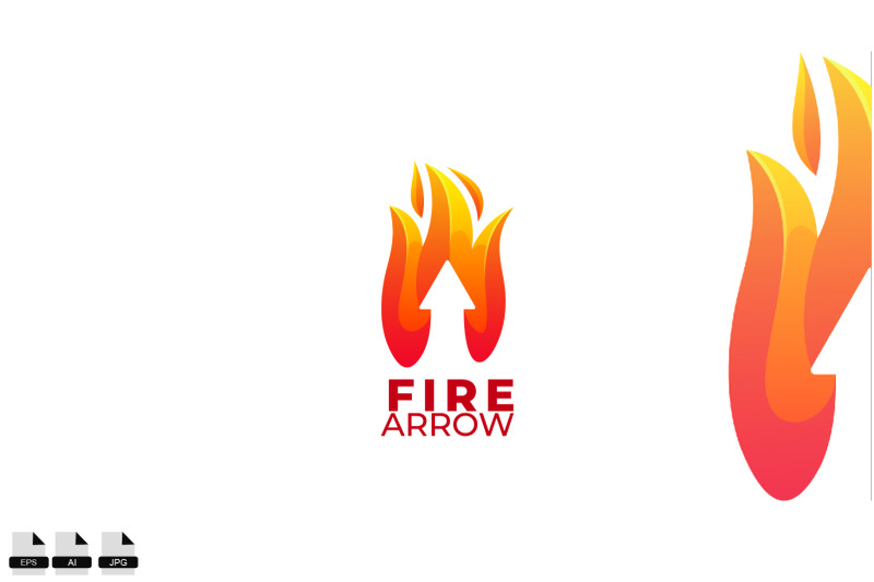 fire-arrow-vector-logo-design-illustration-symbol