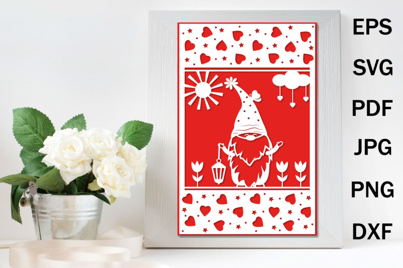 papercut-holiday-greeting-card-template-with-a-gnome-svg