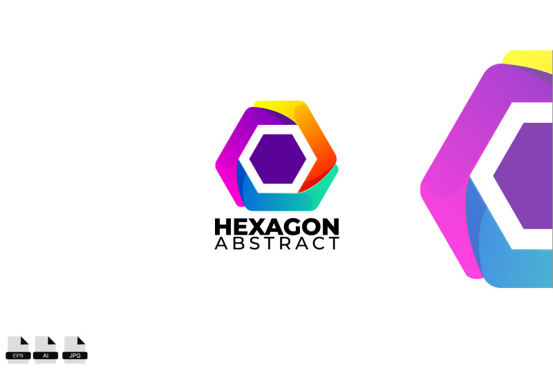 gradient-hexagon-logo-design-vector-template