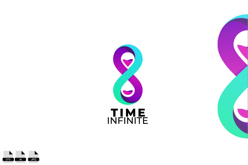 time-infinite-vector-logo-design-template-symbol