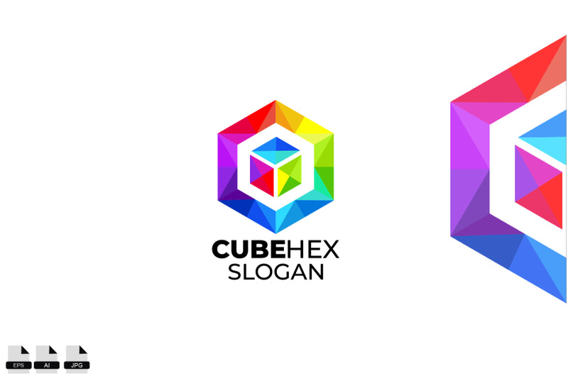 gradient-cube-hex-vector-logo-design-template