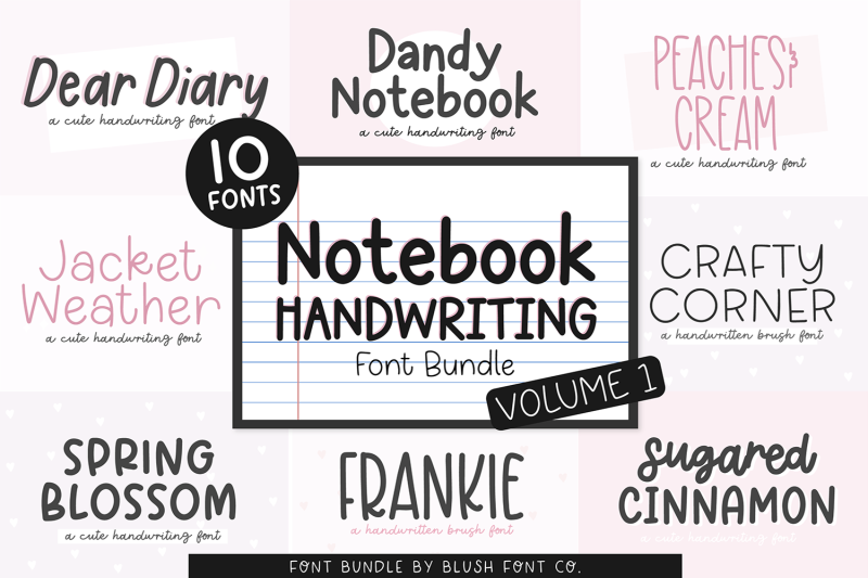 notebook-handwriting-font-bundle-vol-1