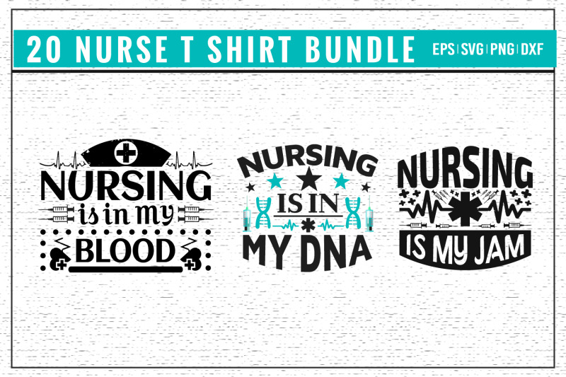 nurse-t-shirt-design-bundle