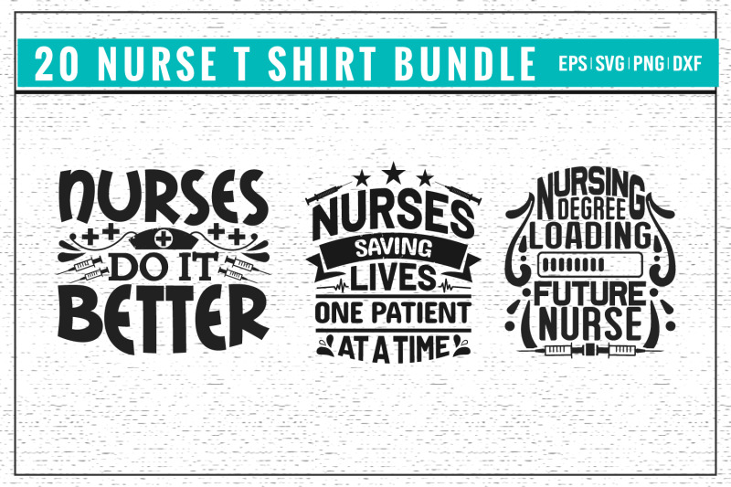 nurse-t-shirt-design-bundle