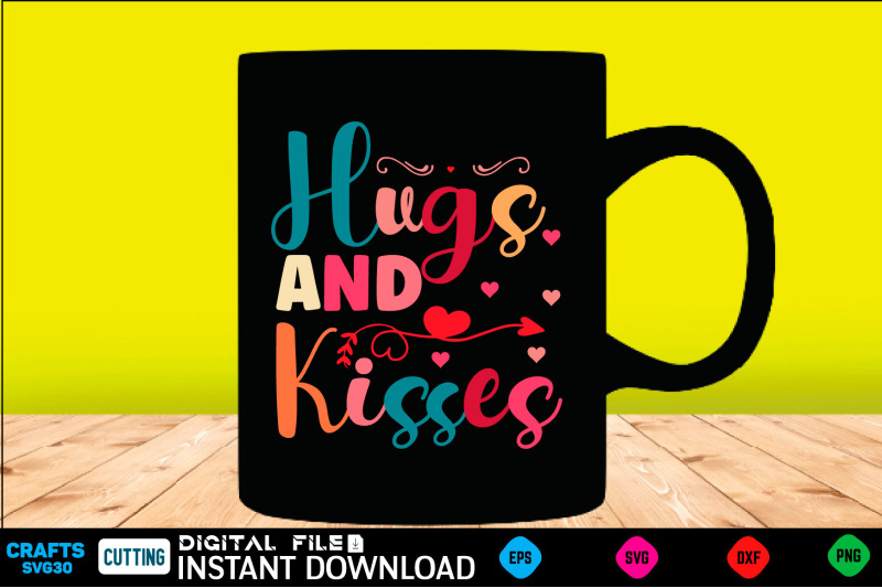 hugs-and-kisses-svg-design