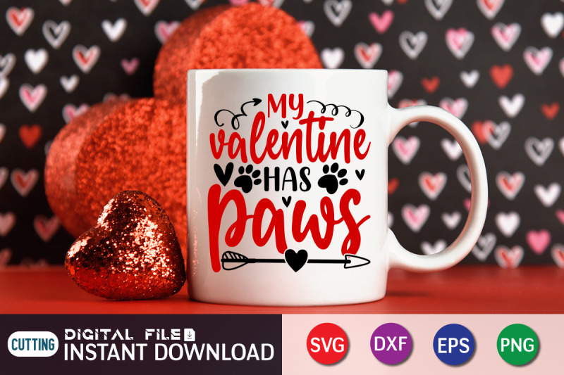 my-valentine-has-paws-svg