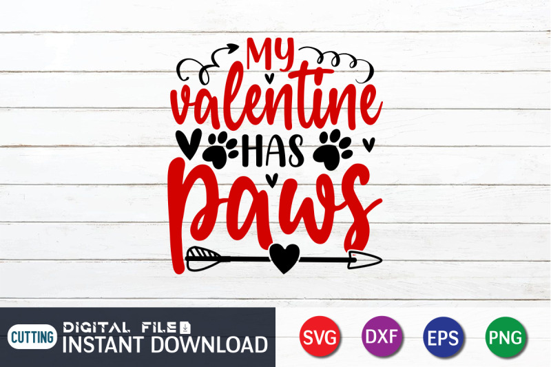 my-valentine-has-paws-svg