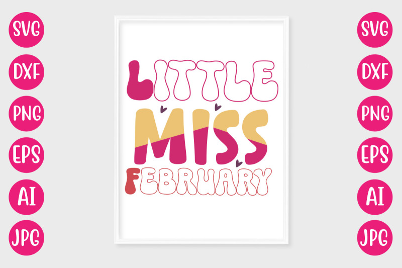 little-miss-february-svg-design