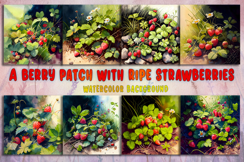 a-berry-patch-with-ripe-strawberries