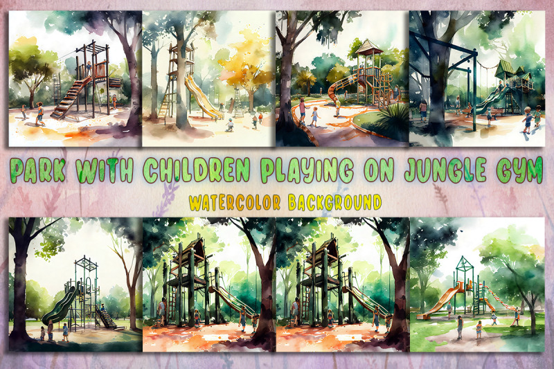 children-playing-on-a-jungle-gym