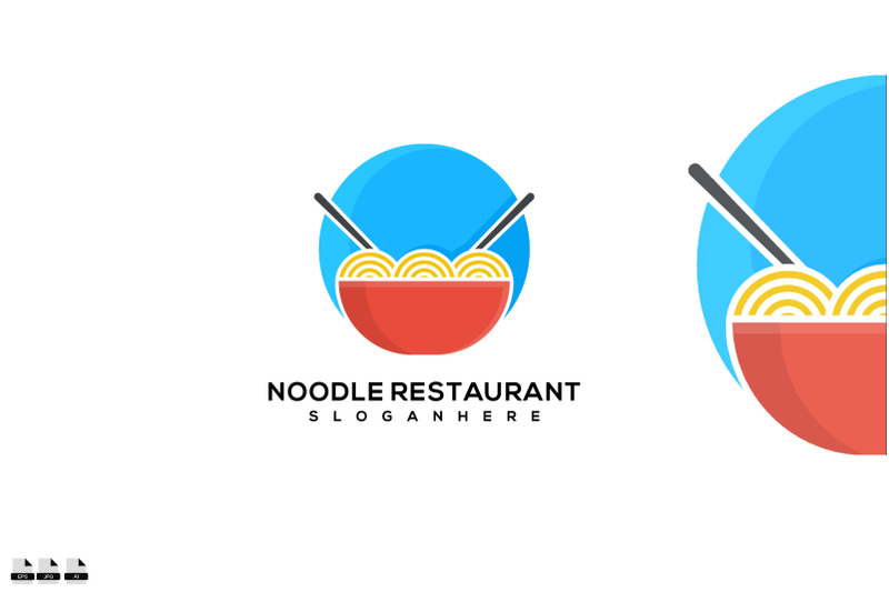 awesome-noodle-restaurant-logo-design-vector-illustration